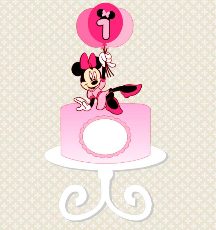 Arquivo de Corte Topo de Bolo - Minnie