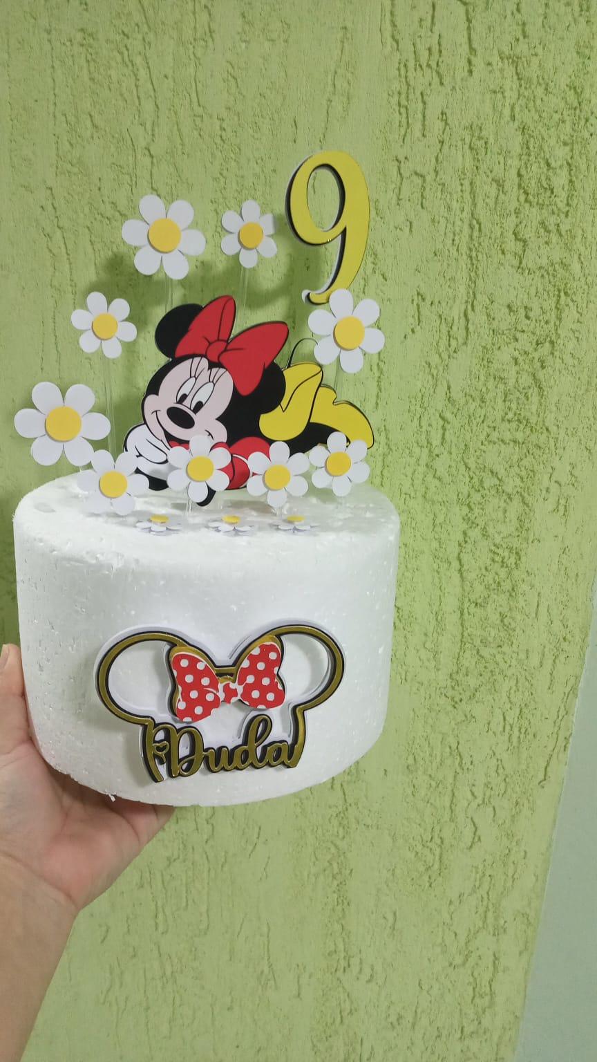 Arquivo de Corte Topo de Bolo - Minnie