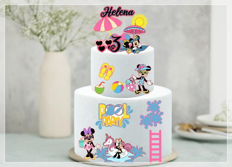 Arquivo de Corte Topo de Bolo - Minnie