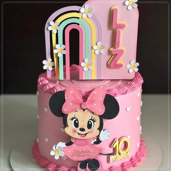 Arquivo de Corte Topo de Bolo - Minnie