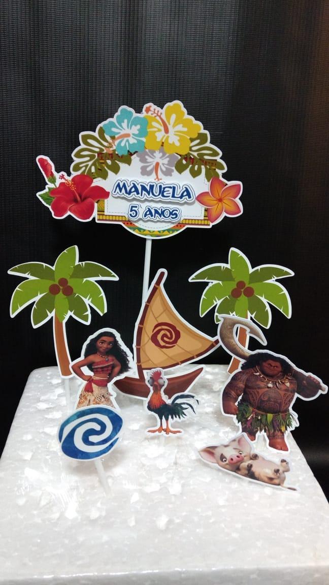 Arquivo de Corte Topo de Bolo - Moana
