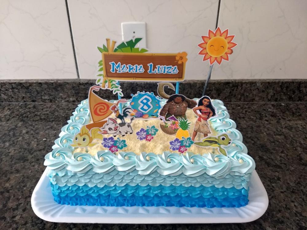 Arquivo de Corte Topo de Bolo - Moana