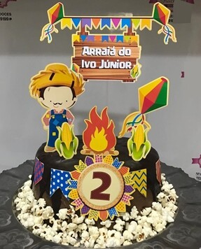 Arquivo de Corte Topo de Bolo - Festa Junina / Arraiá