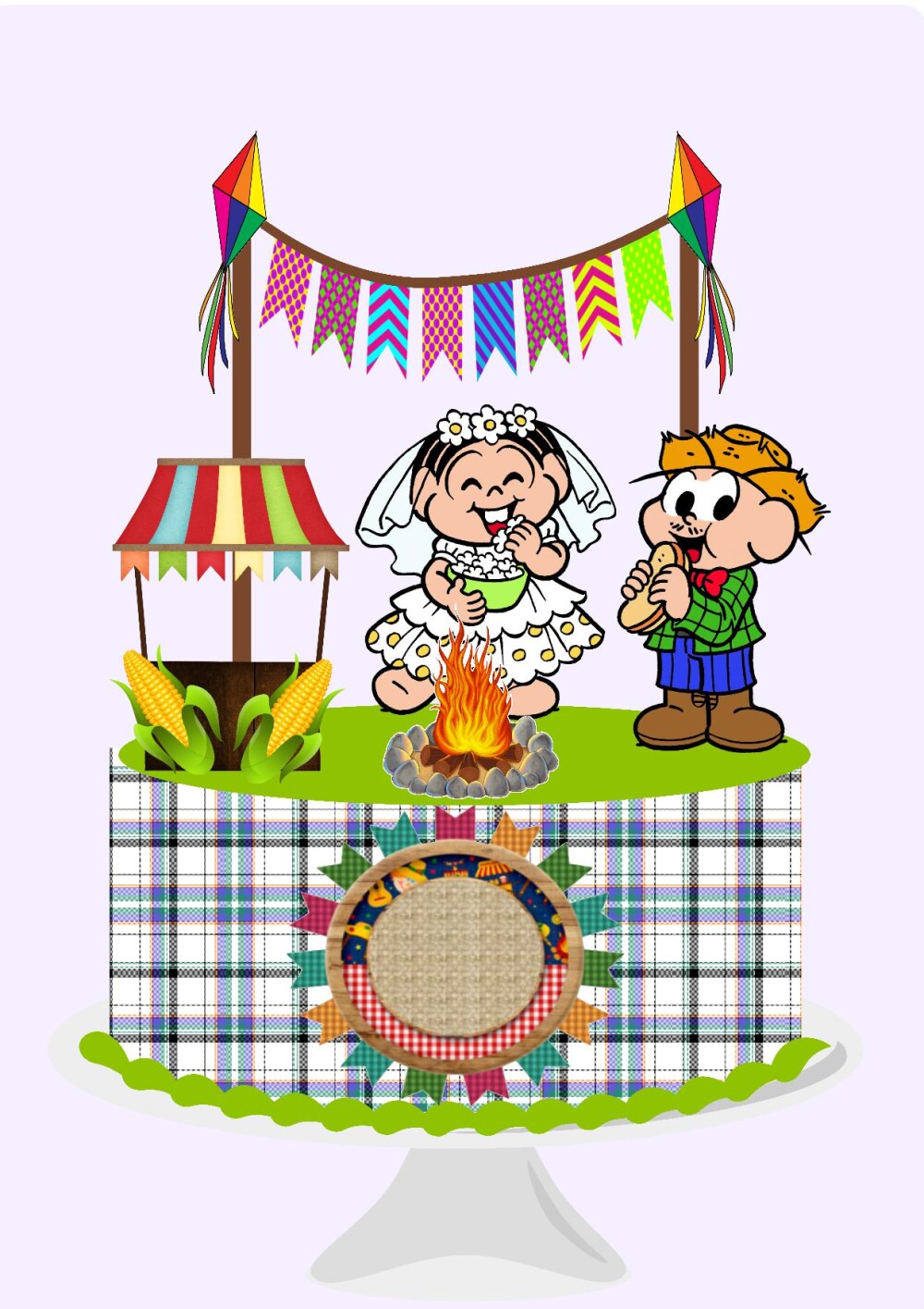 Arquivo de Corte Topo de Bolo - Festa Junina / Arraiá