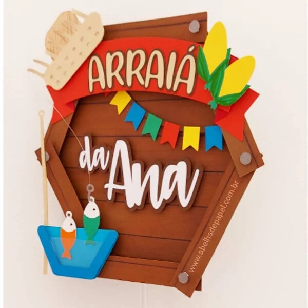 Arquivo de Corte Topo de Bolo - Festa Junina / Arraiá
