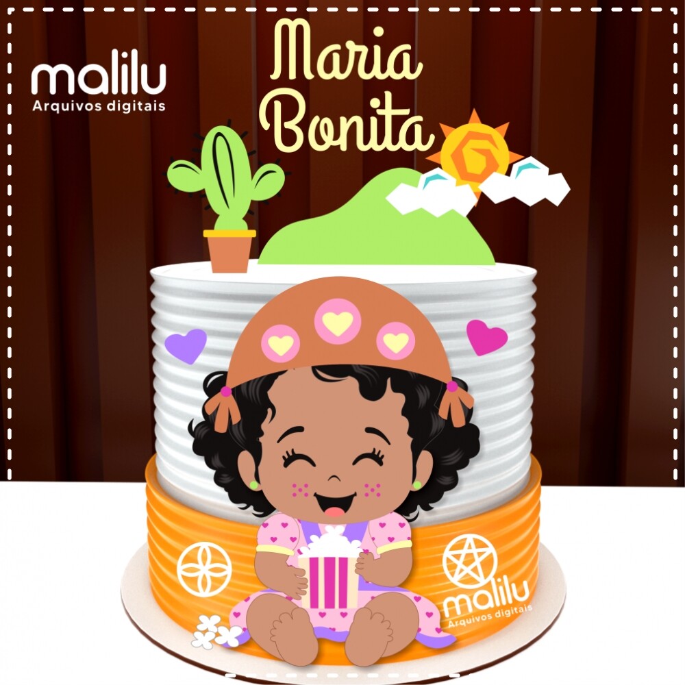 Arquivo de Corte Topo de Bolo - Festa Junina / Arraiá