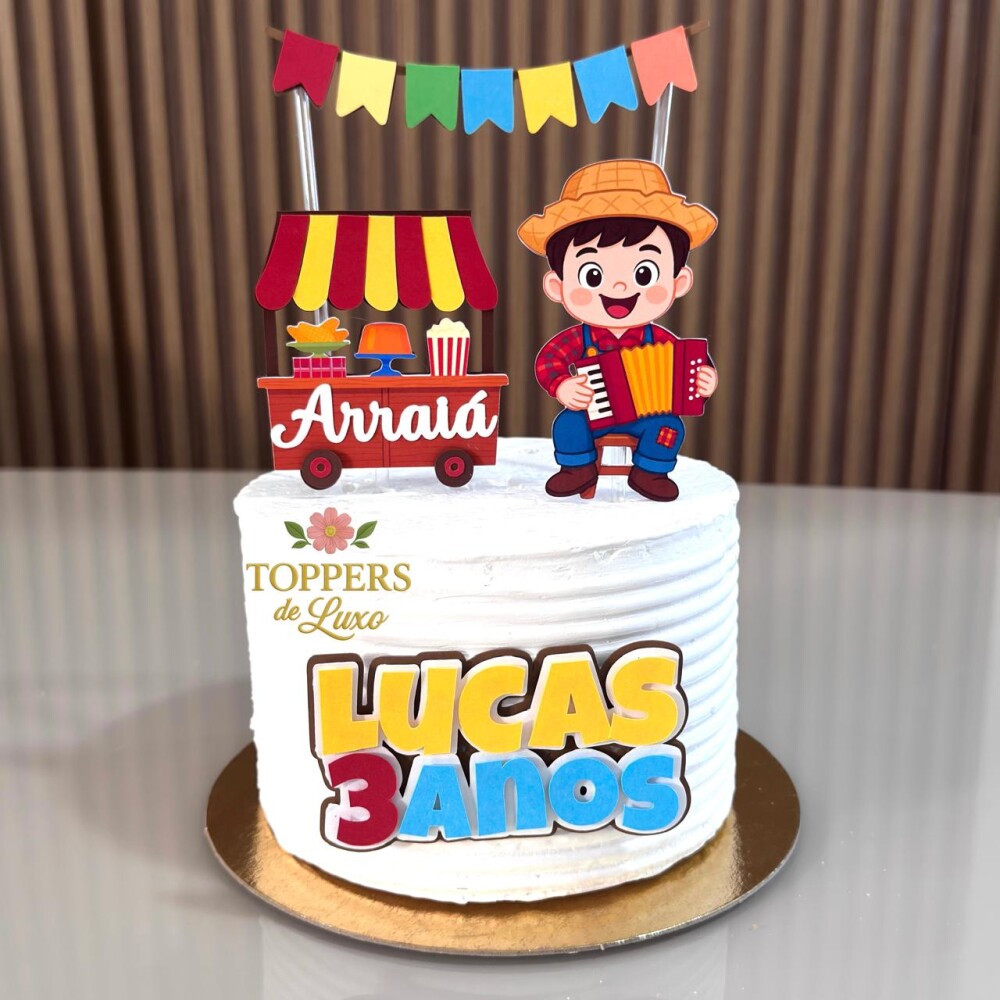 Arquivo de Corte Topo de Bolo - Festa Junina / Arraiá