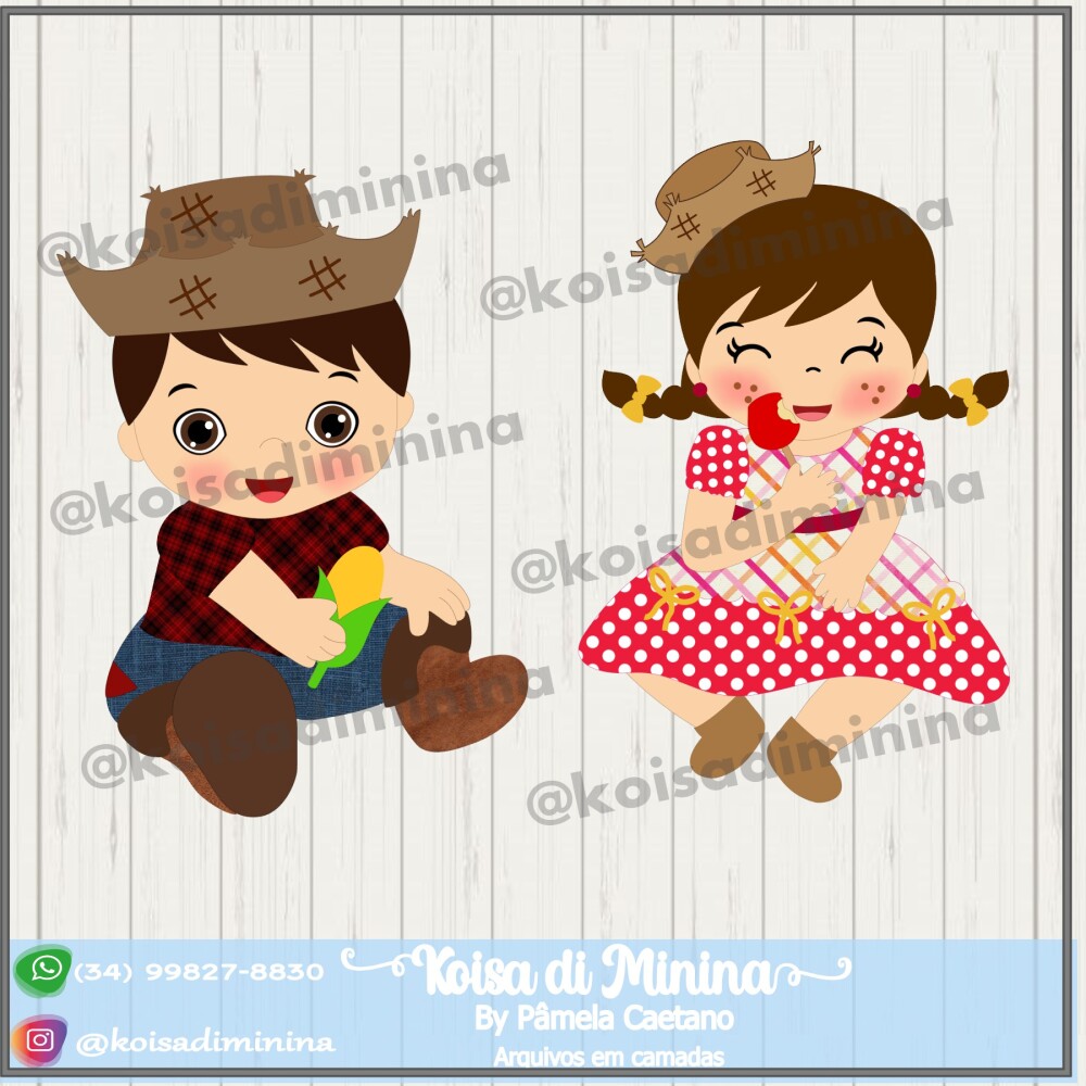 Arquivo de Corte Topo de Bolo - Festa Junina / Arraiá