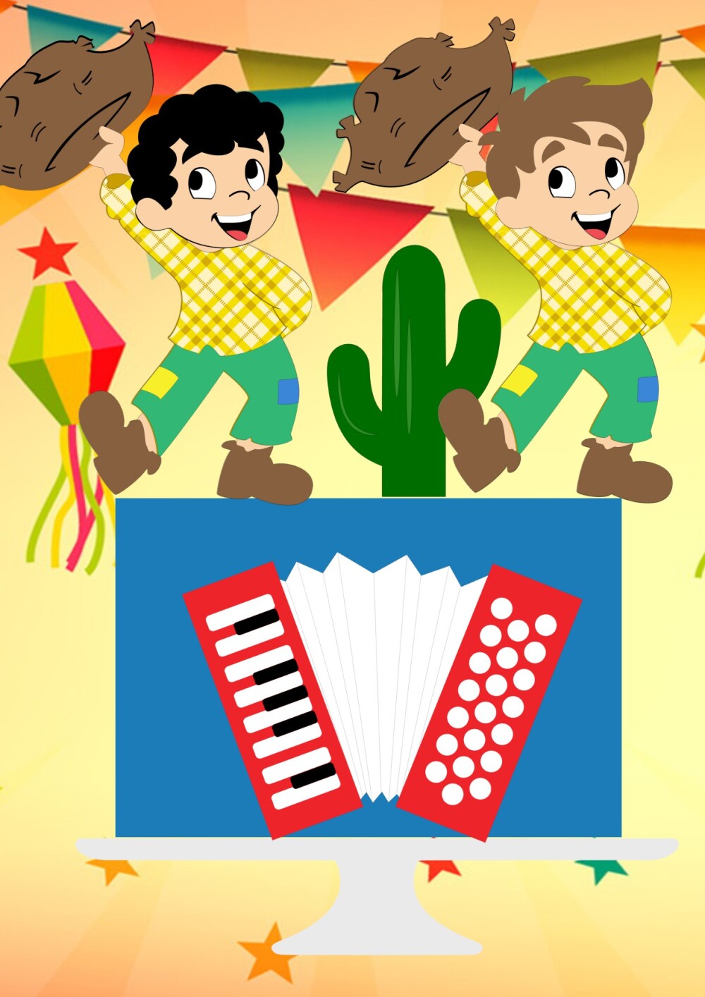 Arquivo de Corte Topo de Bolo - Festa Junina / Arraiá