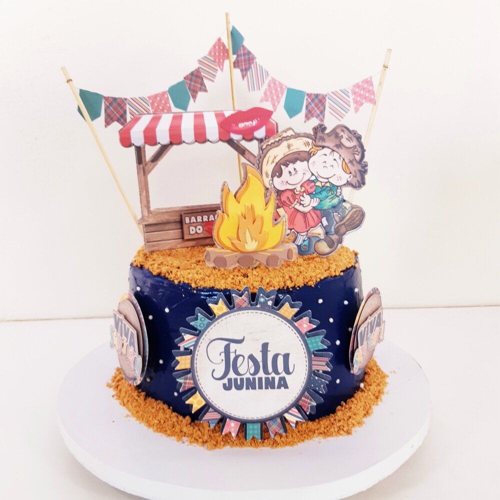 Arquivo de Corte Topo de Bolo - Festa Junina / Arraiá