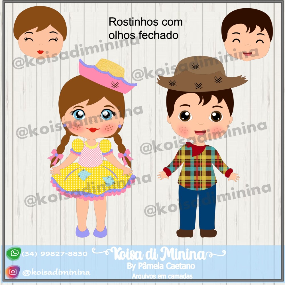 Arquivo de Corte Topo de Bolo - Festa Junina / Arraiá