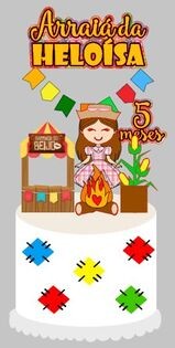 Arquivo de Corte Topo de Bolo - Festa Junina / Arraiá