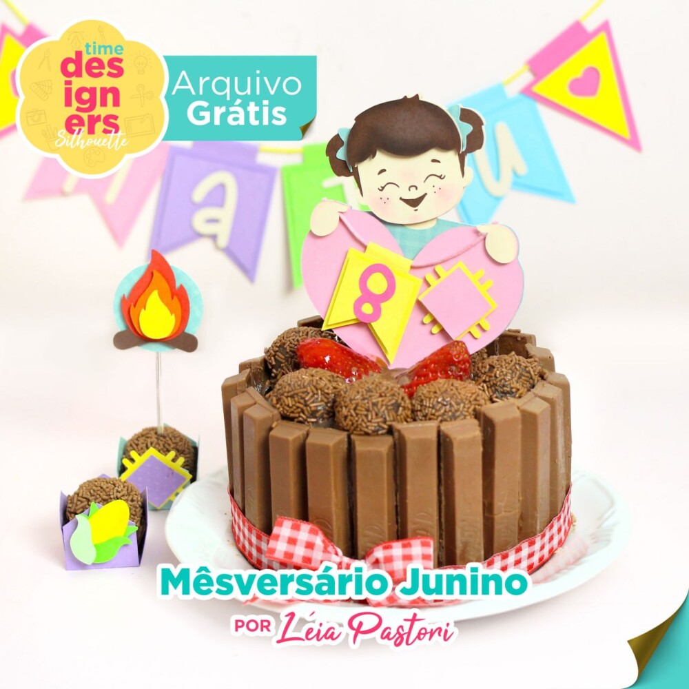 Arquivo de Corte Topo de Bolo - Festa Junina / Arraiá