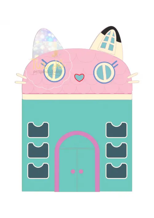 Arquivo de Corte Topo de Bolo - A Casa Mágica da Gabby