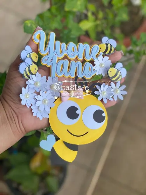 Arquivo de Corte Topo de Bolo - Abelhinha