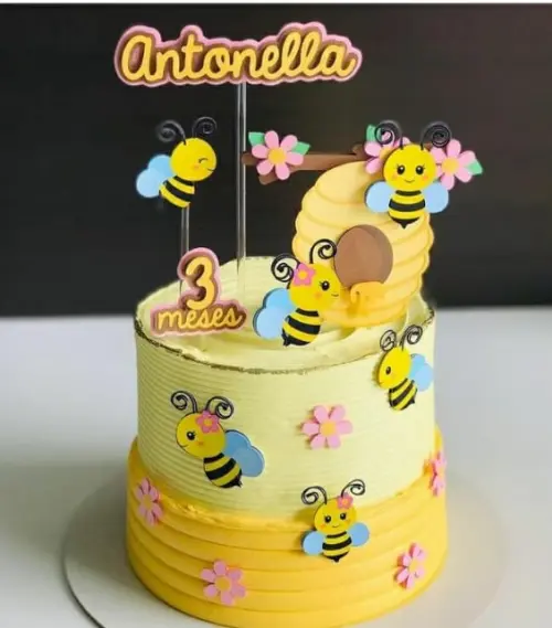 Arquivo de Corte Topo de Bolo - Abelhinha