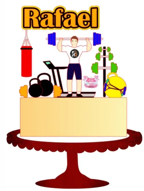 Arquivo de Corte Topo de Bolo - Academia