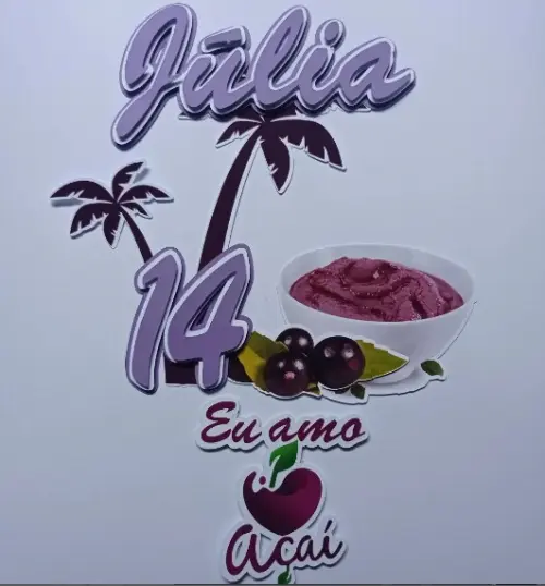 Arquivo de Corte Topo de Bolo - Açaí