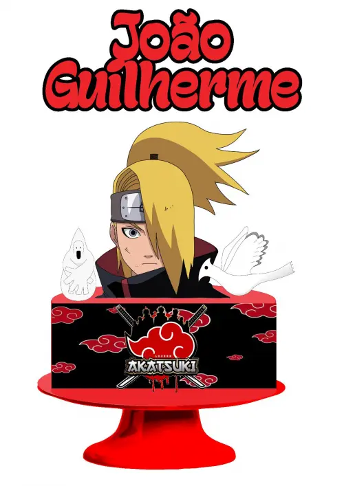 Arquivo de Corte Topo de Bolo - AKATSUKI