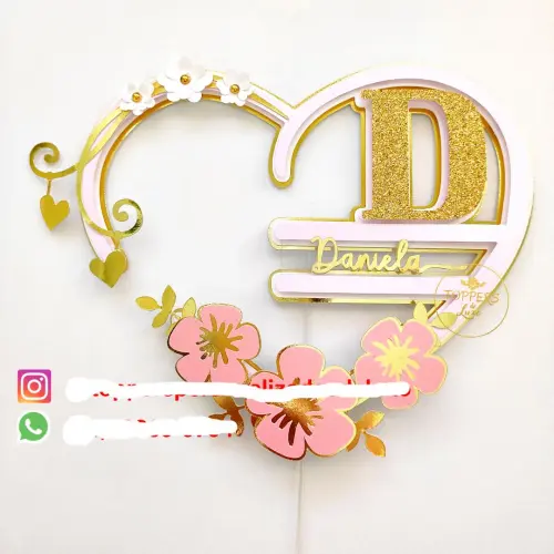 Arquivo de Corte Topo de Bolo - Alfabeto