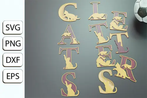 Arquivo de Corte Topo de Bolo - Alfabeto