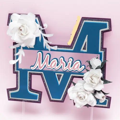 Arquivo de Corte Topo de Bolo - Alfabeto