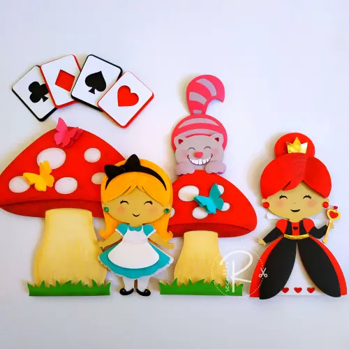 Arquivo de Corte Topo de Bolo - Alice