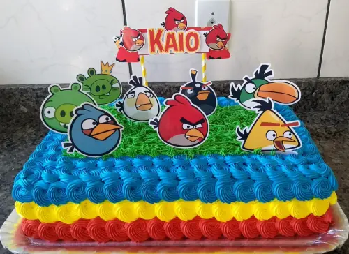 Arquivo de Corte Topo de Bolo - Angry Birds