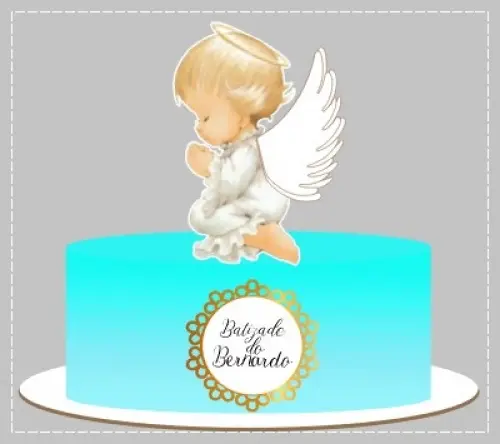 Arquivo de Corte Topo de Bolo - Anjinho