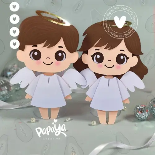 Arquivo de Corte Topo de Bolo - Anjinho