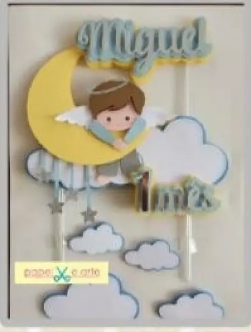 Arquivo de Corte Topo de Bolo - Anjinho