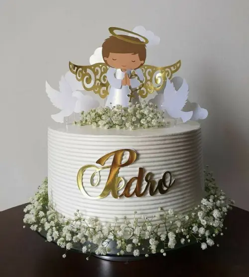 Arquivo de Corte Topo de Bolo - Anjinho