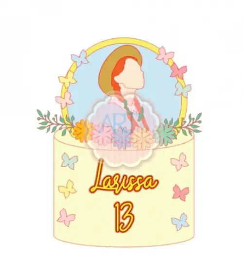 Arquivo de Corte Topo de Bolo - Anne com E