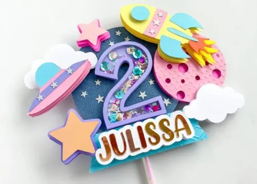 Arquivo de Corte Topo de Bolo - Astronauta