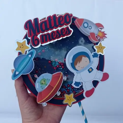 Arquivo de Corte Topo de Bolo - Astronauta