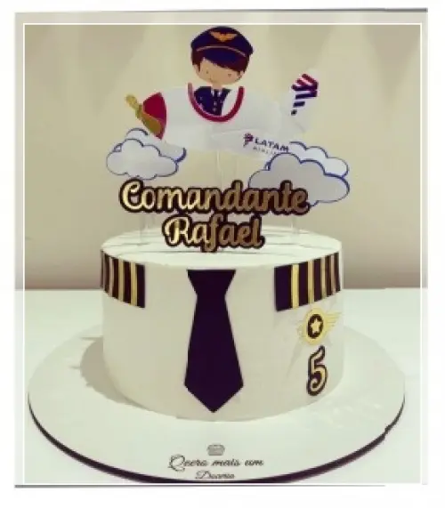 Arquivo de Corte Topo de Bolo - Aviador