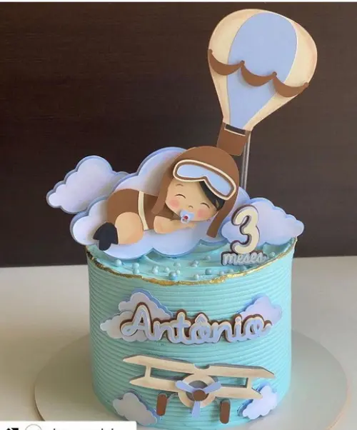 Arquivo de Corte Topo de Bolo - Aviador