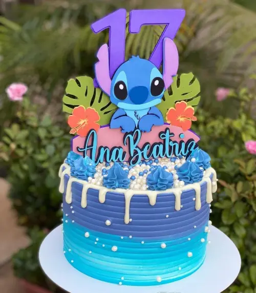 Arquivo de Corte Topo de Bolo - Lilo e Stich