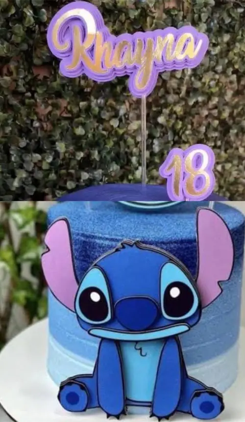 Arquivo de Corte Topo de Bolo - Lilo e Stich