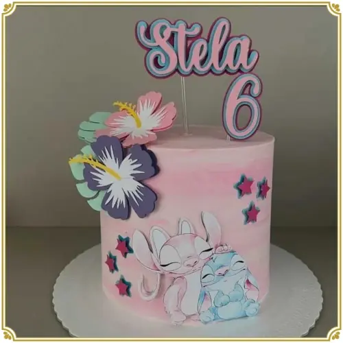 Arquivo de Corte Topo de Bolo - Lilo e Stich