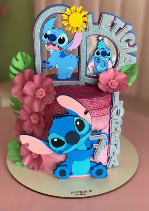 Arquivo de Corte Topo de Bolo - Lilo e Stich