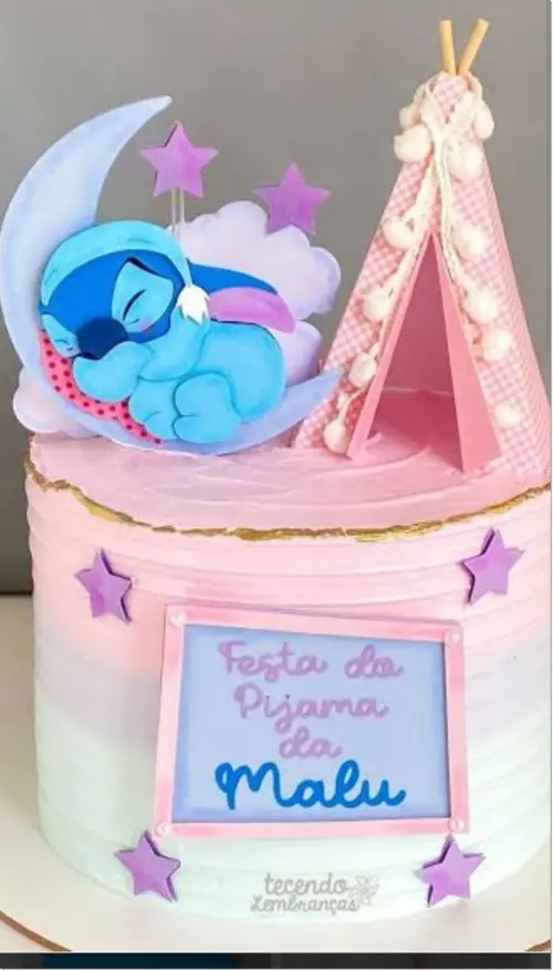 Arquivo de Corte Topo de Bolo - Lilo e Stich