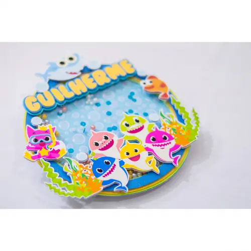 Arquivo de Corte Topo de Bolo - Baby Shark