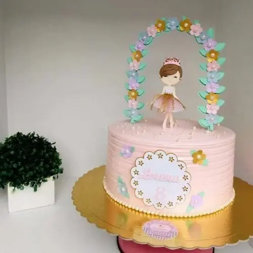 Arquivo de Corte Topo de Bolo - Bailarina