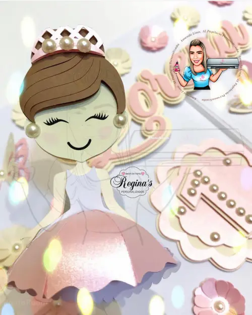 Arquivo de Corte Topo de Bolo - Bailarina