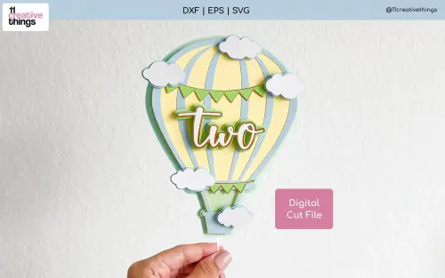 Arquivo de Corte Topo de Bolo - Balão