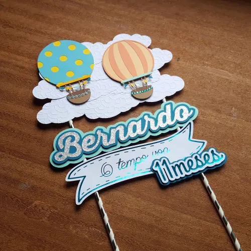 Arquivo de Corte Topo de Bolo - Balão