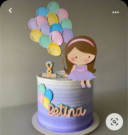 Arquivo de Corte Topo de Bolo - Balão