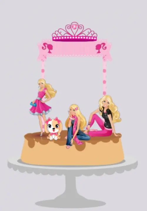 Arquivo de Corte Topo de Bolo - Barbie