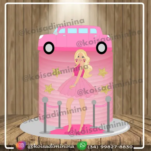 Arquivo de Corte Topo de Bolo - Barbie